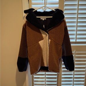 Steve Madden' Brown and Cream Puffer Jacket